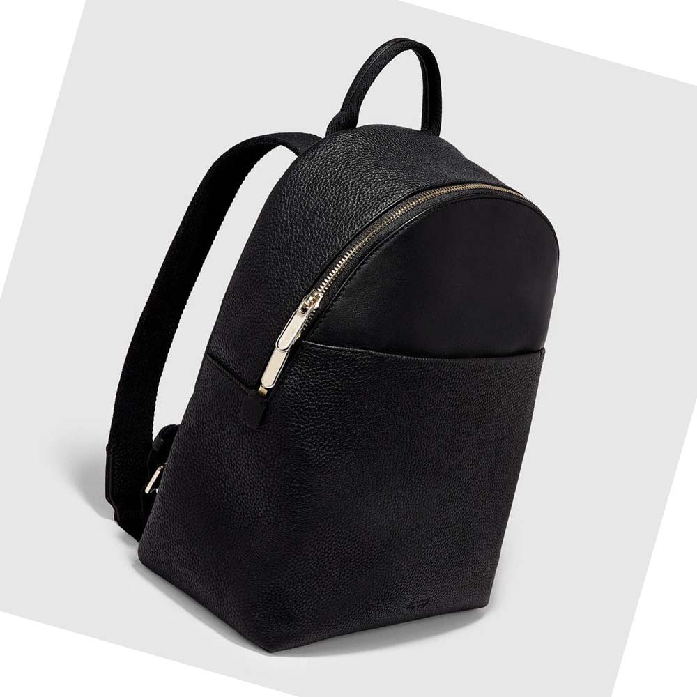 Men's Ecco Textureblock Small Backpacks Black | USA 684TCE